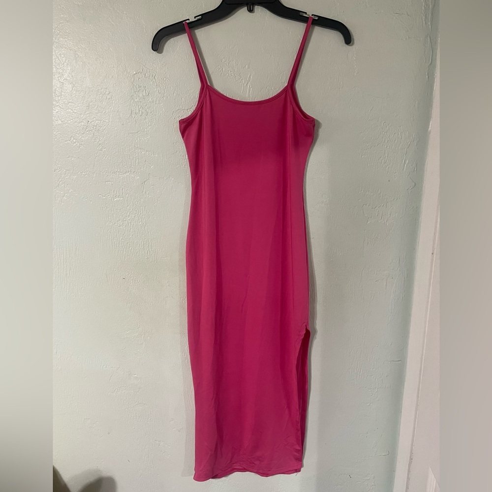 Elegant Pink Slip Dress